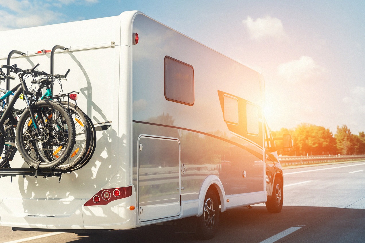 Med autocamper til England