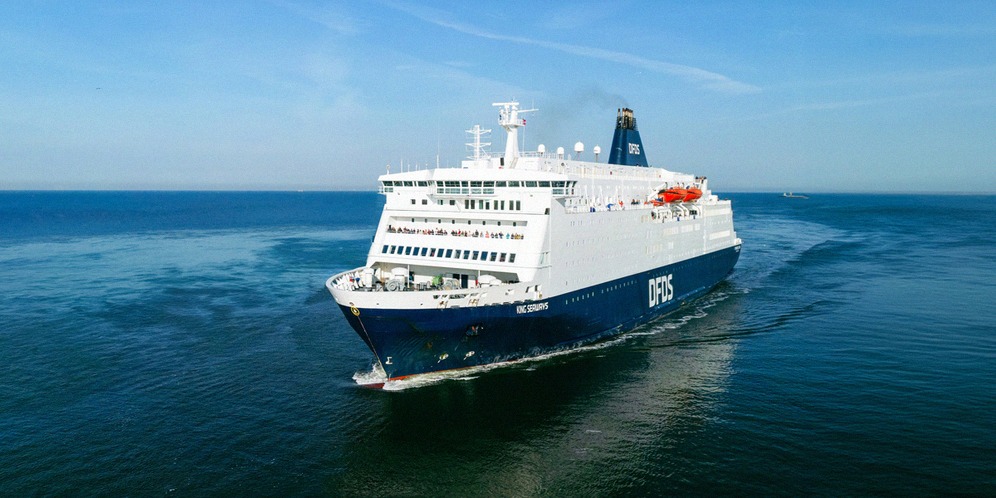 DFDS-færgen King Seaways på Nordsøen mellem Amsterdam og Newcastle